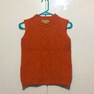 Lamora Orange Sweater Vest
